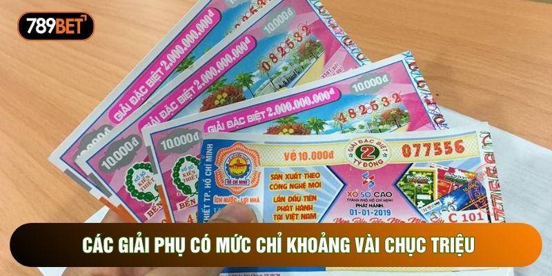 Các giải phụ có mức chỉ khoảng vài chục triệu Các giải phụ có mức chỉ khoảng vài chục triệu